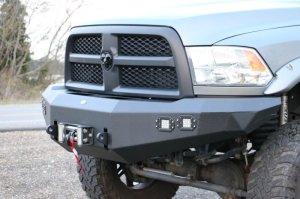 Dodge Ram 2500 Front Bumper - DV8 Offroad - Steel Construction, 2 Stage Powder Coat Finish, Accommodates Up to a 12,500 lbs. Winch - Textured Black - `10-`14